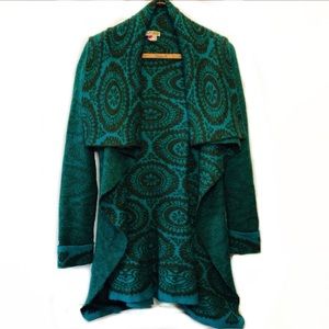 Buffalo David Bitton Paisley waterfall Cardigan